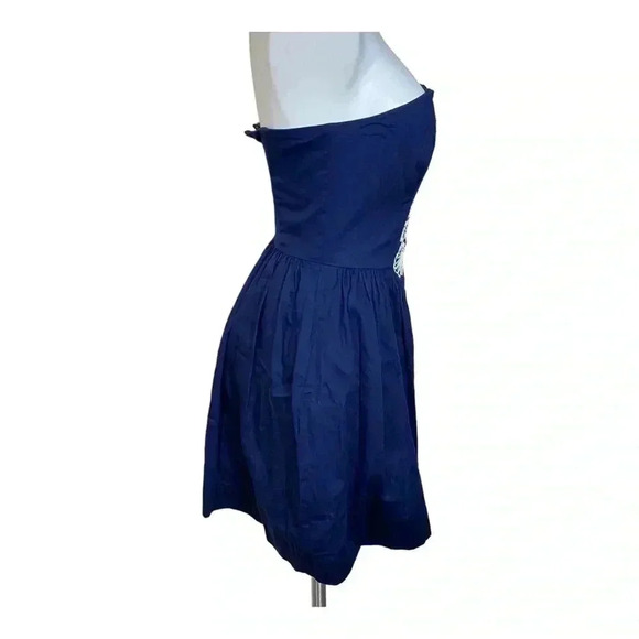 Lilly Pulitzer Mayfield Starfish Seashell Strapless Mini Dress fishermancore 4 - Picture 2 of 4